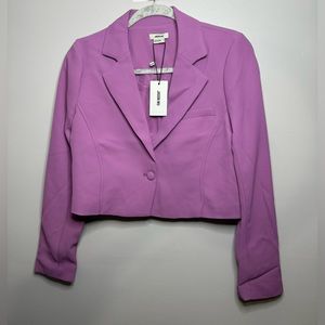 Jason Wu Crop Blazer Jacket Size S Color light purple